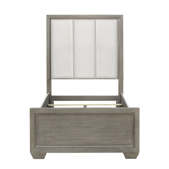 Roundhill Furniture Solid Wood Upholstered Panel Bed Wayfair